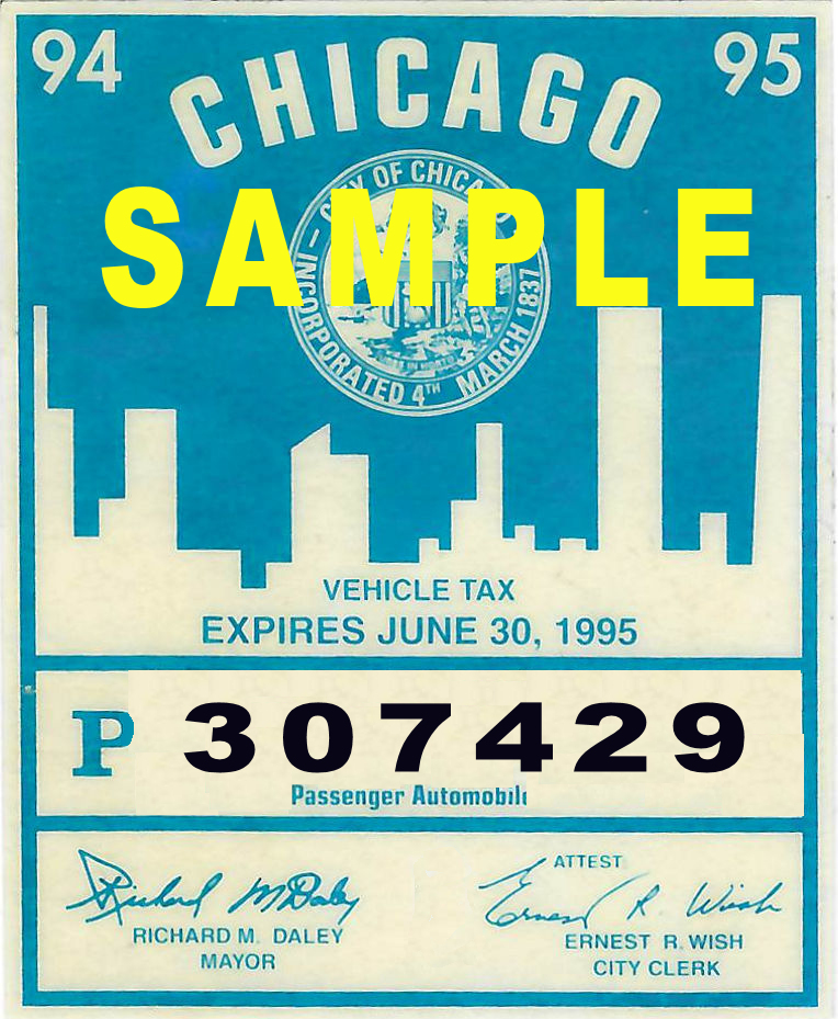 (image for) IL 1994-95 Illinois tax inspection CHICAGO